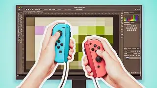 I used Nintendo Switch Joycons to Photoshop...