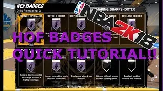 FASTEST WAY TO GET  BADGES TUTORIAL!!!( NBA 2K18 MYCAREER)