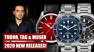 2020 Tag Heuer Carrera 02, Tudor Black Bay 58 Blue, H. Moser Pioneer Mad Red | New watches!