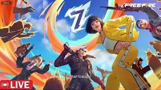 🔴[Live] FREEFIRE 7th Anniversary NEW UPDATE TEST 🗿Serious Grandmaster Pushing😡-Garena Free Fire !!