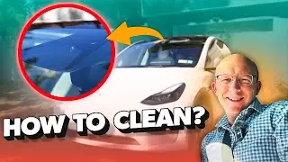 How to Clean Tesla's Front Camera Windshield on Model 3 Model Y