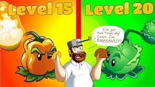 Plants vs Zombies 2 Compare Cabbage Pult 20 vs Pepper Pult 15 Max Level Primal PVZ 2 Gameplay