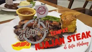 #steak #kulinermalang HOLYCOW STEAKHOUSE RAYA DIENG!!  REKOMENDASI U/ PENYUKA STEAK DI KOTA MALANG