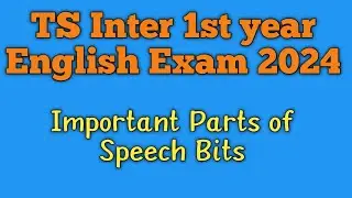 Important Parts of Speech
