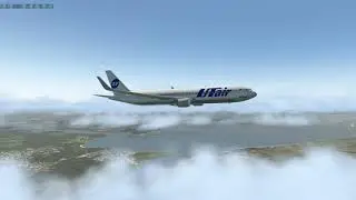 X-Plane 11 Boeng 767-300 Снижение и посадка в Толмачево UNNT (Новосибирск)