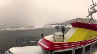 Vintersurf i Lomma hamn
