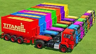 LOAD & TRANSPORT CORN, TRACTORS, CARS WITH MAN TRUCKS - Farming Simulator 22
