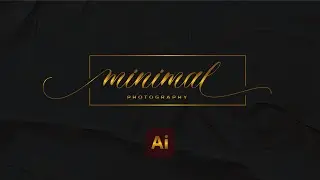 How to signature logo Design - Illustrator cc 2021 | How to minimal Logo