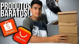 SUPER UNBOXING de PRODUTOS BARATOS da SHOPEE e ALIEXPRESS!