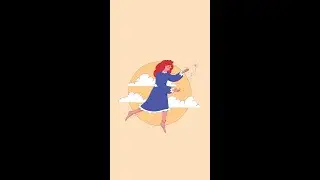 Рисуем девушку в Adobe illustrator/ Урок по adobe illustrator #shorts