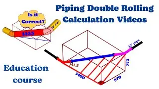 Piping Double Rolling Calculation. Piping Isometric Drawing Double Rolling. Pipe double rolling.