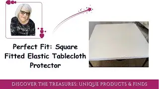 Square fitted tablecloth with elastic cover - Great for Card Tables