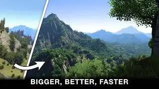 Supercharging my procedural mountain forest