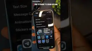 How to change #telegram app icon #tech #tips #tricks #iphone #ios #trending  #viral #ytshorts #yt