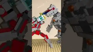Lego Ultraman Vs. Mechagodzilla Stop-Motion Animation Beam Battle!