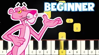 The Pink Panther Theme | Beginner Piano Tutorial | Easy Piano