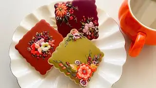 Beautiful Colors of Autumn. Floral cookies🍁💐