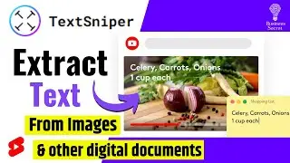 How to Extract TEXT From IMAGE/Digital Doc | Extract Text from Image 
