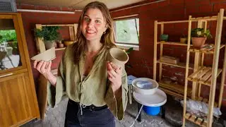 I Made A Mini Pottery Studio! 🌱 How I Make Ceramics At Home | Ep. 1