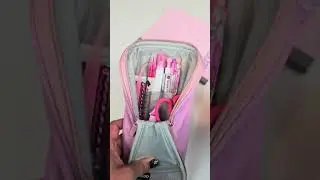 what's in my pink pencil pouch? #stationery #pink #pencilcase