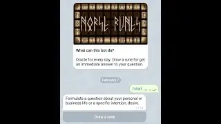 Telegram Bot: Norse Runes – Daily Oracle