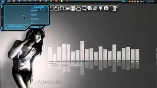 Desktop Setup - February 2012 (HUD, Samurize Equalizer & Winamp Rainmeter)
