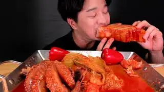 #eat #eating #lovefood #foodlove #foodie #food #먹방 #mukhang #seafood #octopus #pork #meat #asmr