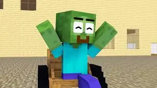 Училище за чудовища: Бедното бебе зомби не може да играе футбол - Minecraft анимация