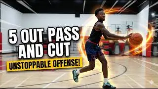 5 Out Pass and Cut Basketball Offense | 5 Out Basketball Play