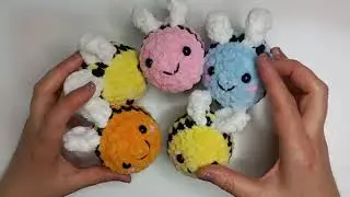 Amigurumi Kadife İpten Arı Yapımı /Crochet Plushie Bee /Bumblebee