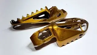 Powdercoating My Dirtbike Footpegs