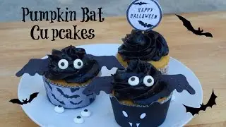 How to Make Pumpkin Bat Cupcakes - Collab With Country Hill Cottage