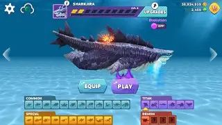 NEW TITAN SHARK UNLOCKED AND GAMEPLAY - Hungry Shark Evolution