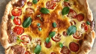 @chef_alexin Tarte roquefort et tomates cerises