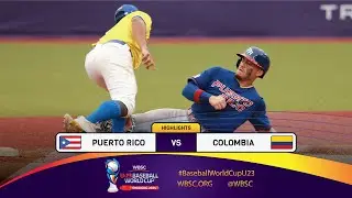 HIGHLIGHTS – Game 28 – Puerto Rico vs. Colombia – WBSC U-23 Baseball World Cup 2024