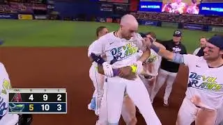 Brandon Lowe Walkoff Single vs Diamondbacks