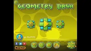 Прохождения 1 и 2 уровня в Geometry Dash.