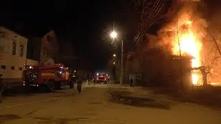 В Рыбинске сгорел очередной расселённый дом