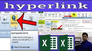How to use a hyperlink in excel | Create a Hyperlink in Excel |  How to Create a Hyperlink in Excel