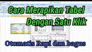 cara membuat tabel keren dengan satu klik