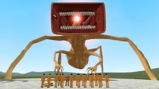 MEGAHORN from TREVOR HENDERSON vs HUMAN Mini Test in Garry's Mod GMod