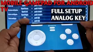 How to use phone as GamePad / mobile GamePad analog key settings / Mobile GamePad for Android tv 🤩