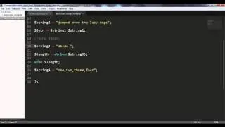 Processing Strings in PHP