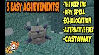 Deep End Echolocation Dry Spell 5 OCEAN ACHIEVEMENTS Minecraft
