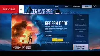 PUBG MOBILE REDEEM CODE ALL IN ONE... 
