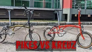short review geometry KREUZ VS PIKES GEN2 #foldingbike #pikesgen2 #kreuz #malaysia #bicycle