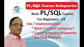 Pl Sql Cursor Subqueries - Embedded Cursor in PL SQL - Nested Cursor Expression - PL/SQL Cursors