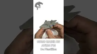 AVION F15 DE PLASTILINA Visita mi canal para el Procedimiento paso a paso