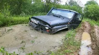 Off-Road УАЗ l Часть 2 l Лайт на Екатерининском тракте, 4 разборта, свернутая рулевая тяга.