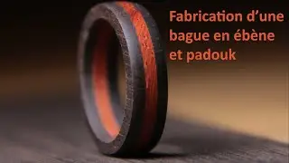Fabrication d'une bague en ébène et padouk